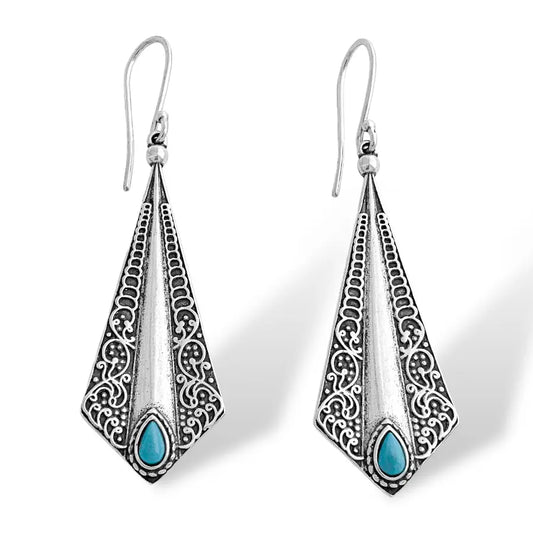 Azure Dagger Earrings