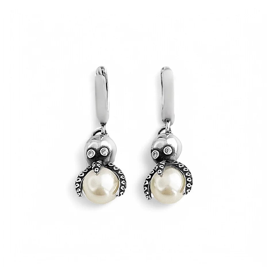 The Pearl Octopus Earrings