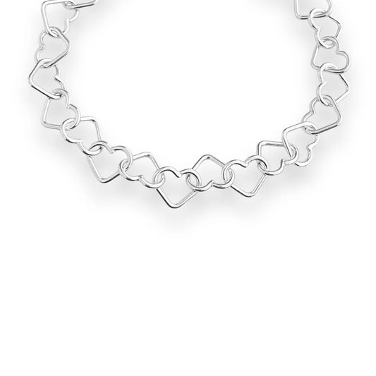 Silver Heartline Bracelet