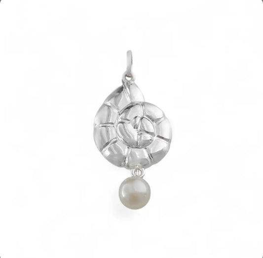 Nautilus Pearl Pendant