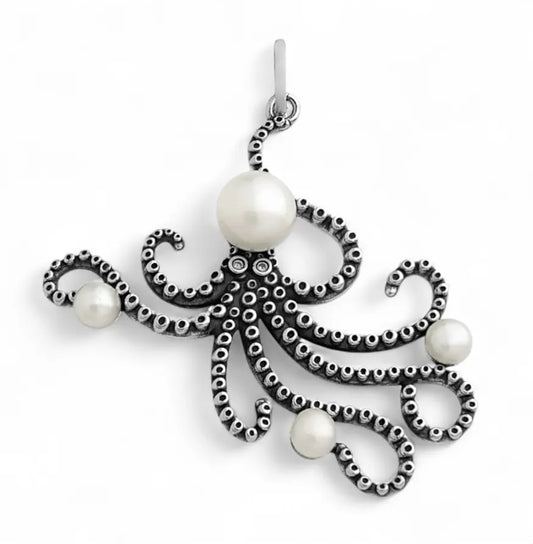 Pearl Octopus Pendant
