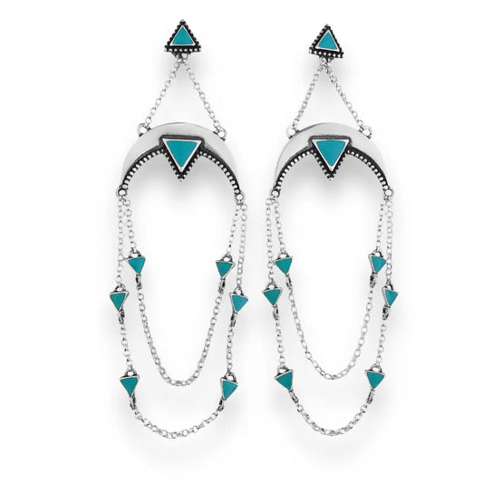 Azure Cascade Earrings