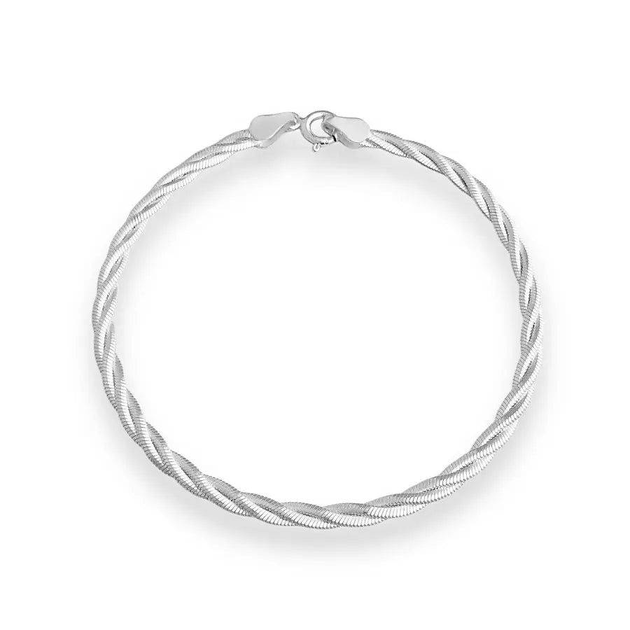 Twisted Silver Bracelet