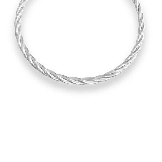 Twisted Silver Bracelet