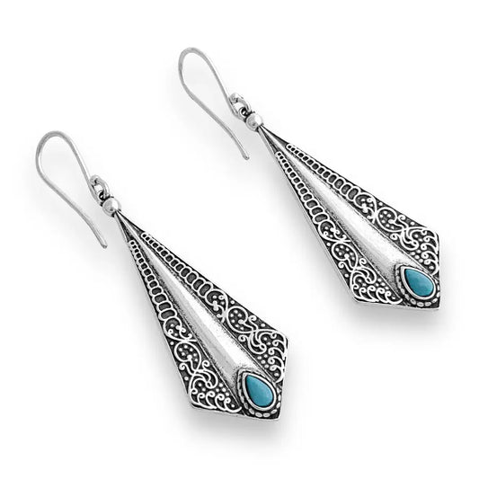 Azure Dagger Earrings