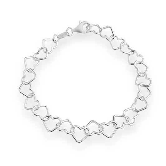 Silver Heartline Bracelet