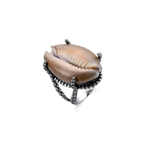 Sacred Cowrie Ring