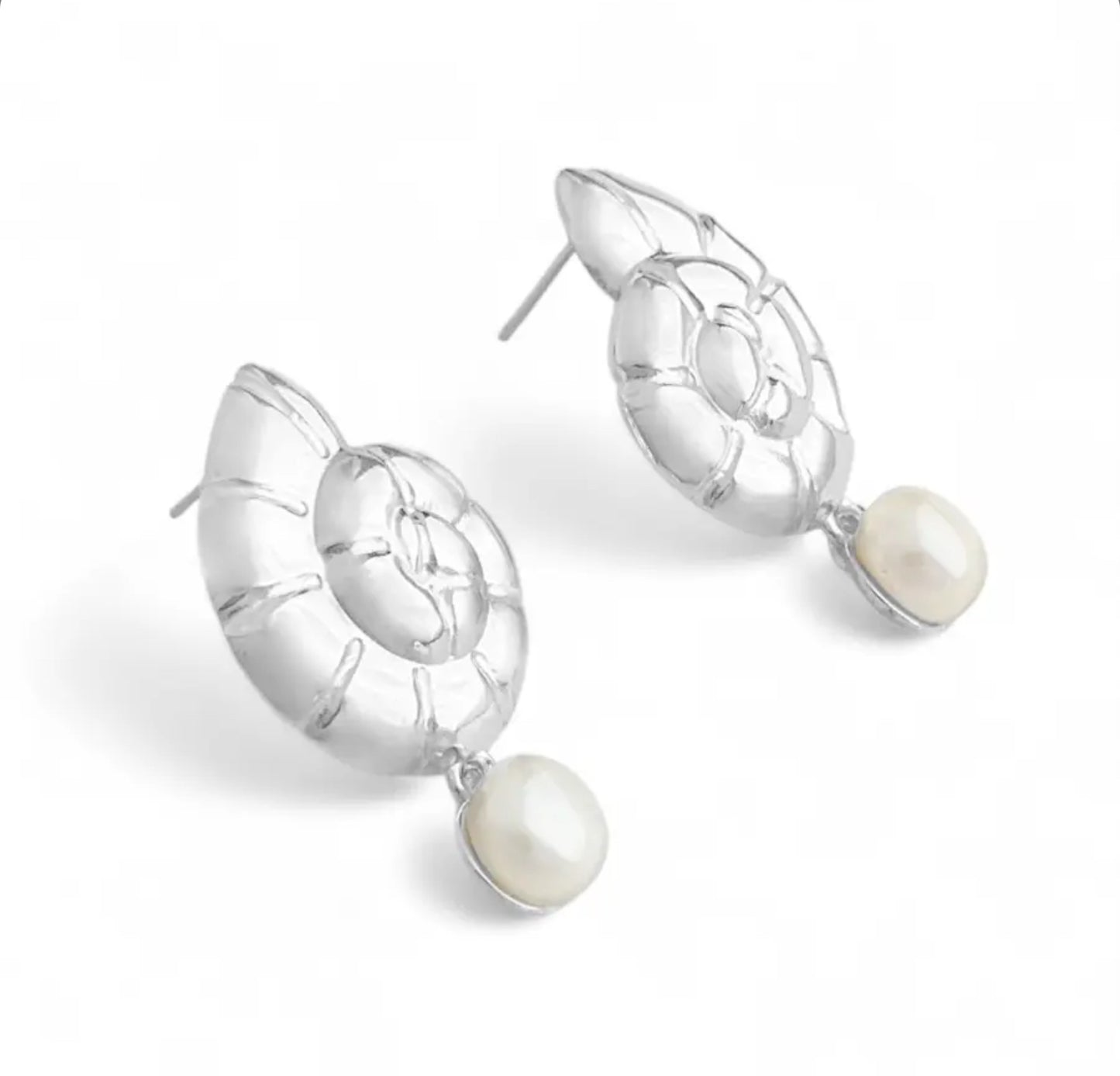 Nautilus Pearl Earrings