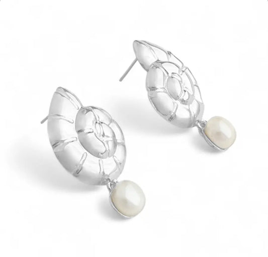 Nautilus Pearl Earrings