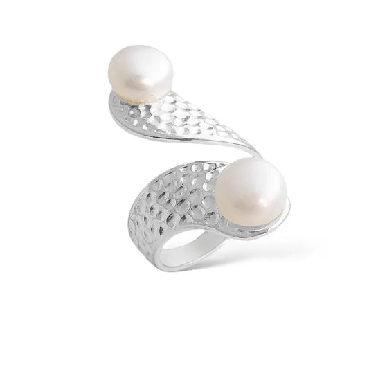 Twin Pearl Ring