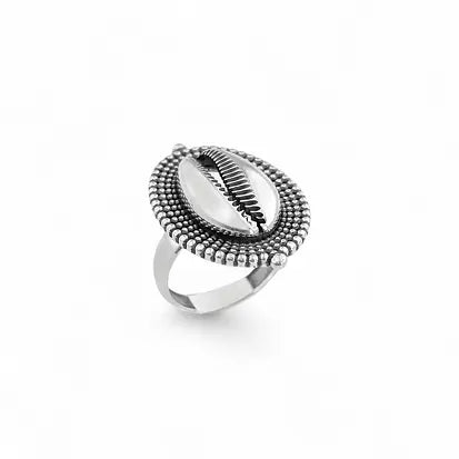 Boho Cowrie Ring