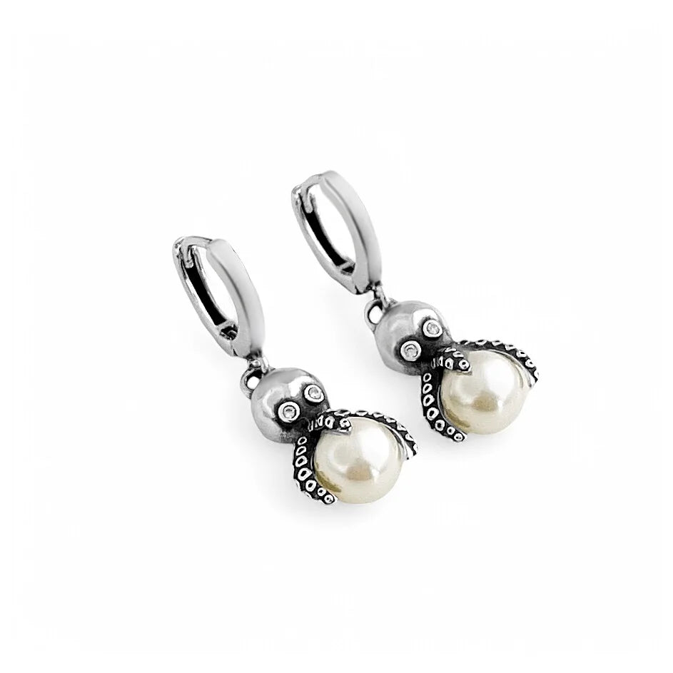 The Pearl Octopus Earrings