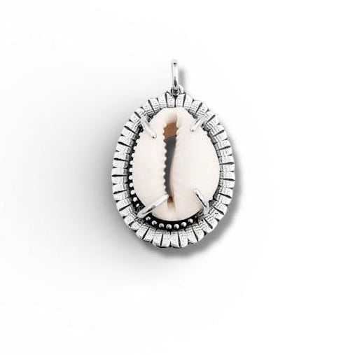 White Cowrie Pendant