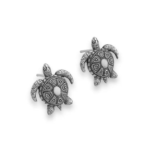 Sacred Turtle Small Earrings