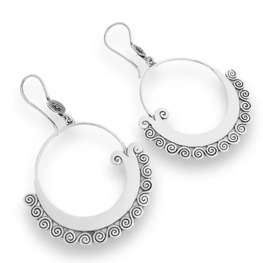 Wavecrest Hoops Earrings