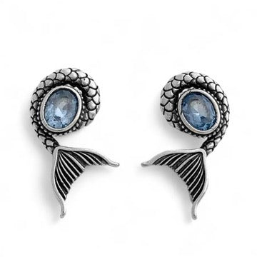 Blue Tail Earrings
