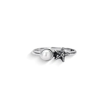 Starfish Pearl Ring