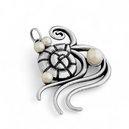 Pearl Nautilus Pendant