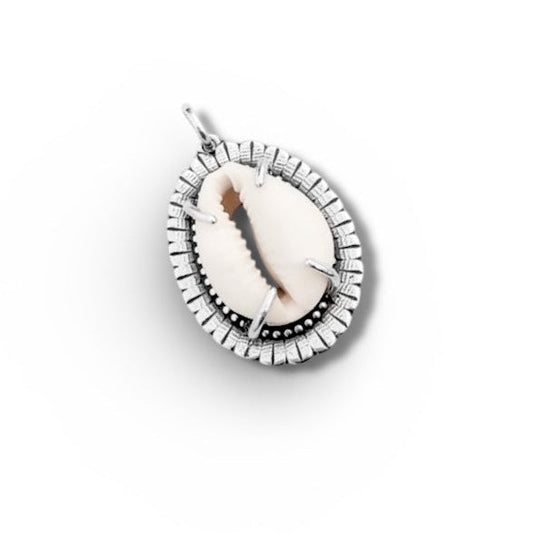 White Cowrie Pendant