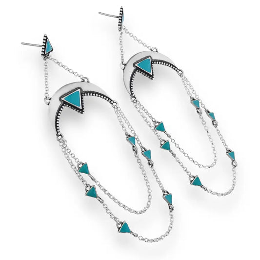 Azure Cascade Earrings