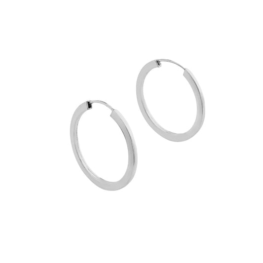 Bare Silver Hoops Small