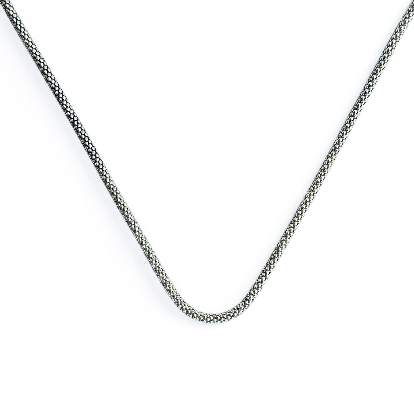 Mist Silver Popcorn Chain  (23.6 inches)